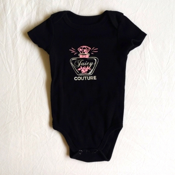 Juicy Couture Other - juicy couture perfume graphic short sleeve bodysuit diaper shirt 3 months baby